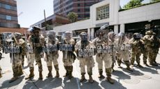 National Guard troops arrive in Los Angeles