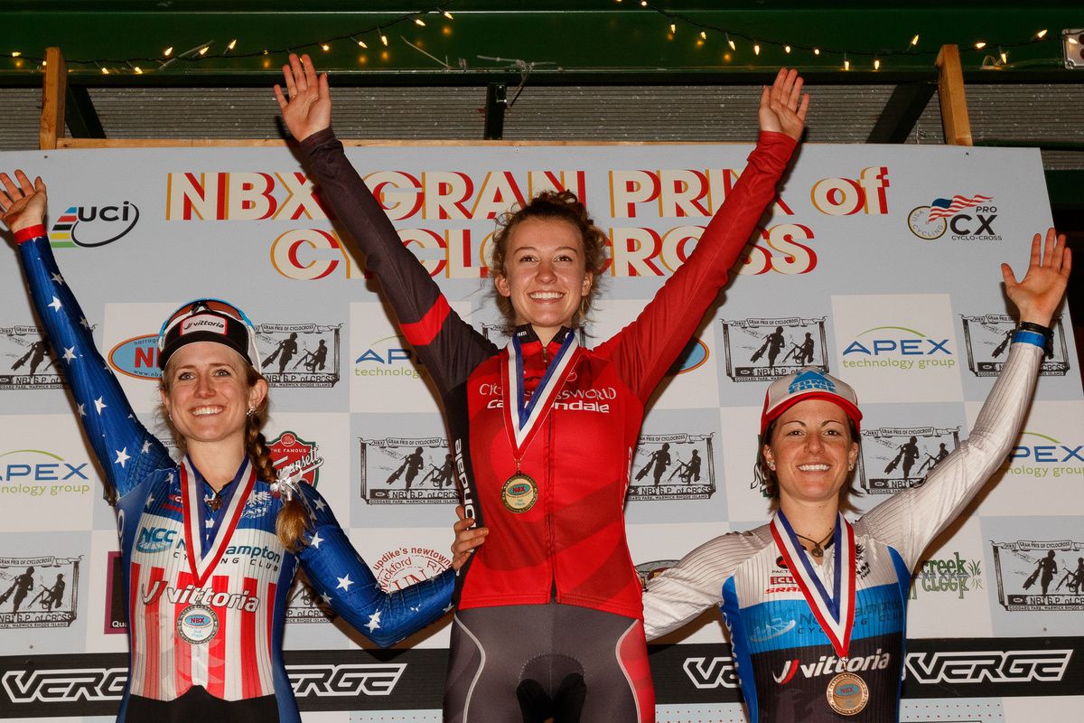 Today's podium: White wins, Noble second, and Greaser third