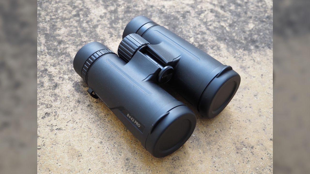 Olympus 4x2 Pro binoculars on a table