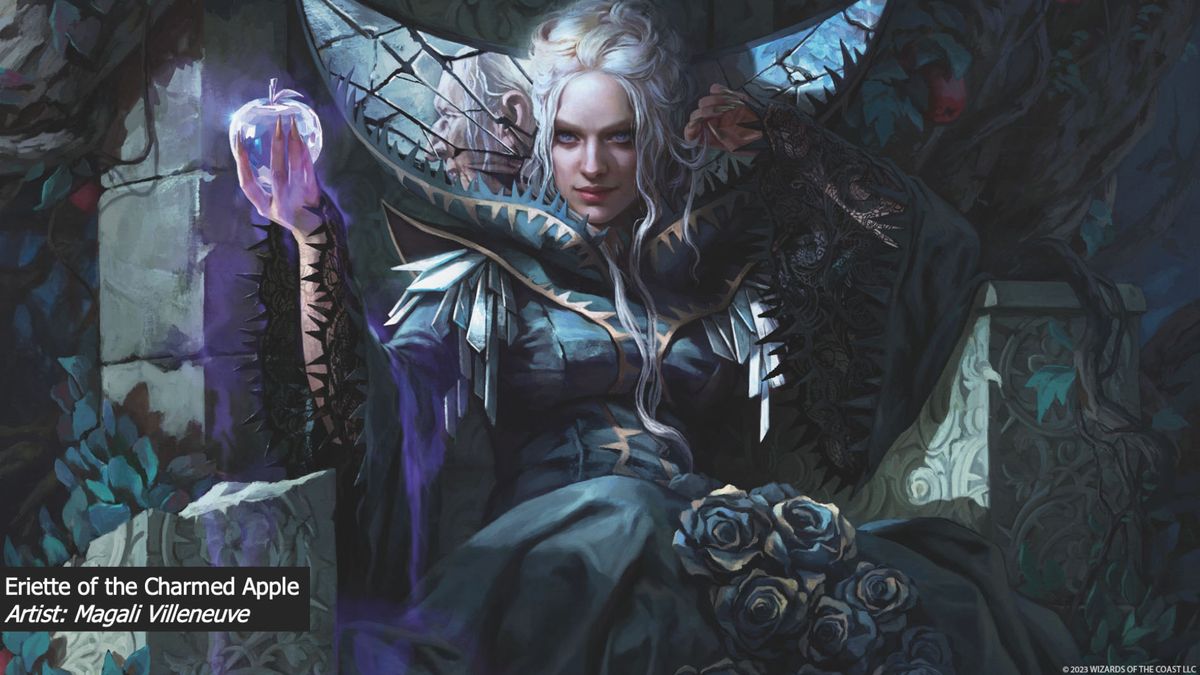 A version of Snow White in MTG Wilds of Eldraine