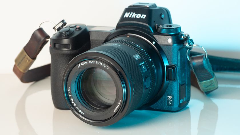 Viltrox 85mm f/2 EVO mounted on a Nikon Z6 camera