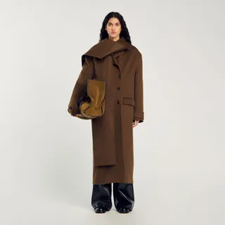 Sandro scarf coat