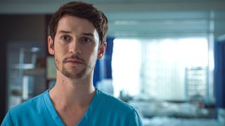 Nic Jackman plays Cameron Dunn in Holby City