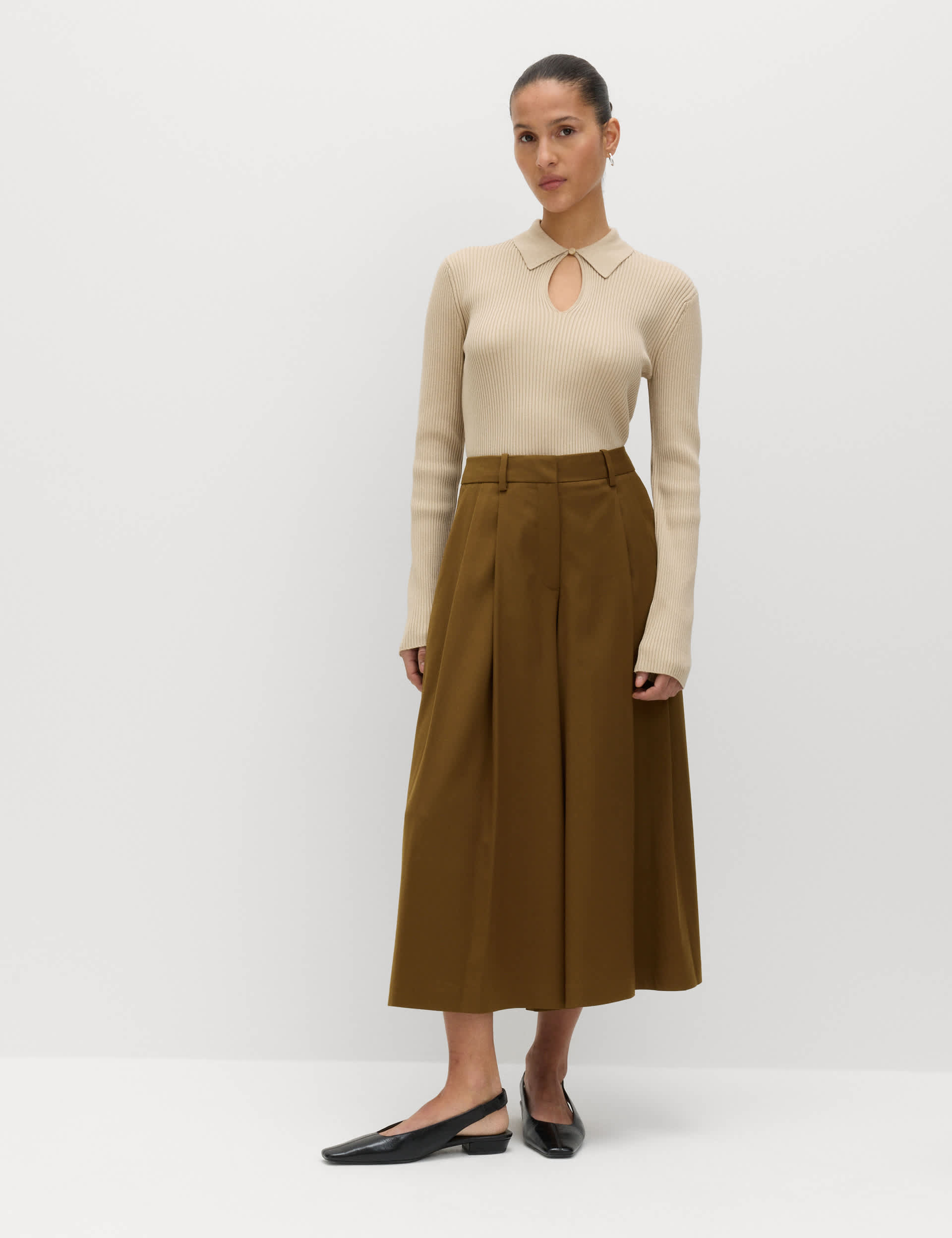 Pleat Front Culottes