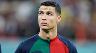 Cristiano Ronaldo of Portugal at the FIFA World Cup Qatar 2022 Group H match between Portugal and Uruguay at Lusail Stadium on 28 November, 2022 in Lusail City, Qatar.