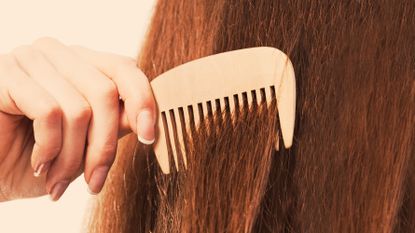 Finger, Brown, Hairstyle, Brush, Nail, Wrist, Hair accessory, Tan, Thumb, Brown hair, 