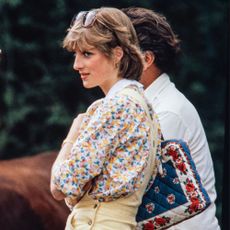 Princess Diana in overalls