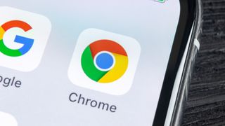 Google Chrome app on iPhone