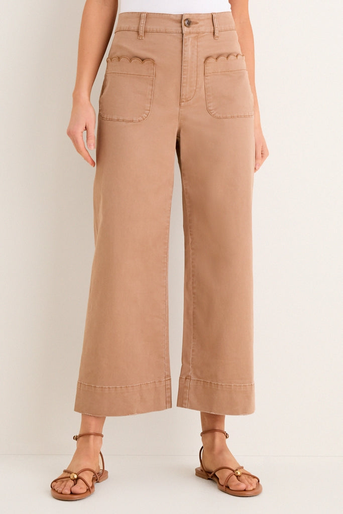 Truffle Brown Chino Wide Leg Davis Pants