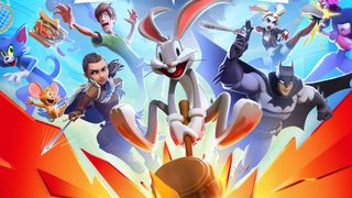 Multiversus key art - Bugs Bunny, Batman, Shaggy, Harley Quinn, and other Warner animated characters