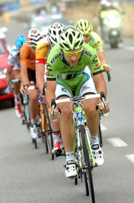Alan Marangoni (Cannondale) leads the breakaway