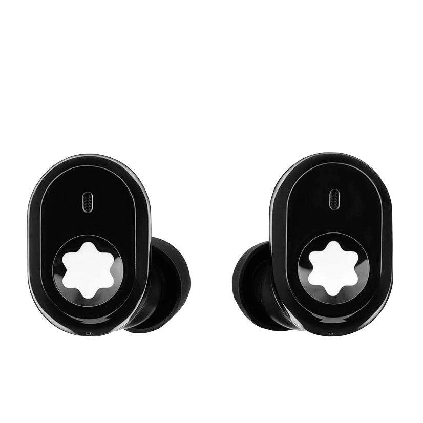 Montblanc MTB 03 earbuds on a white background