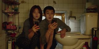 So-dam Park and Woo-sik Choi in Parasite