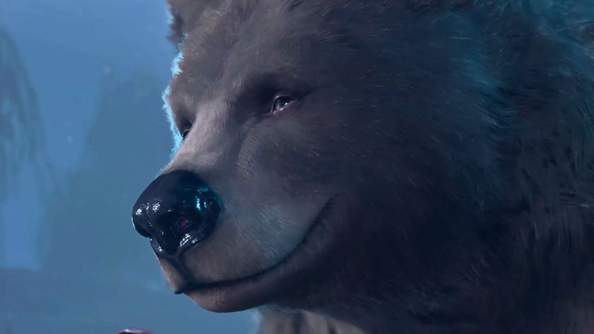 A close-up of a bear character in Baldur's Gate 3.