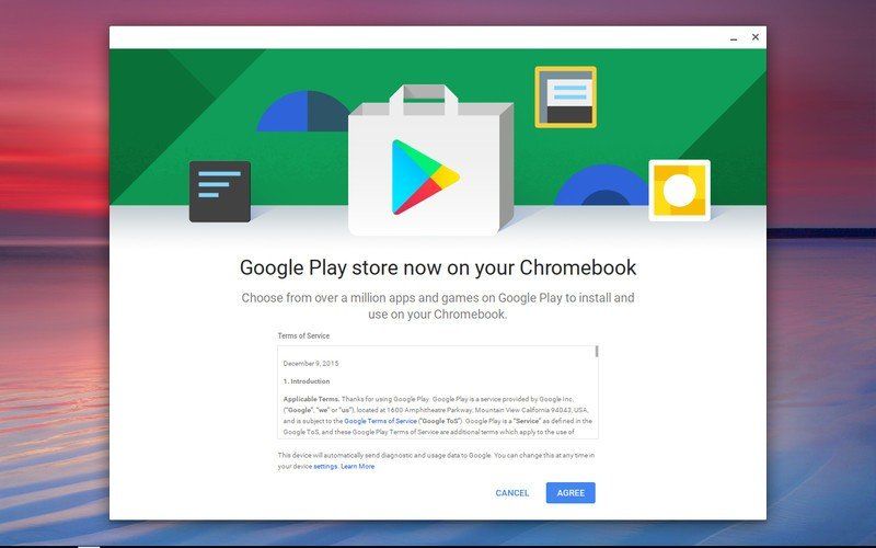Setting up Google Play on Chrome OS