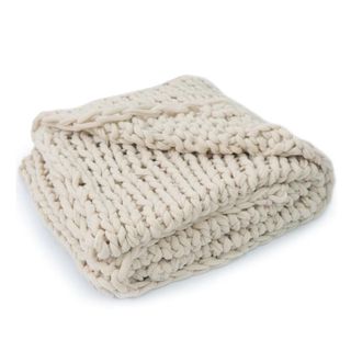 Beige knit blanket from Dormify