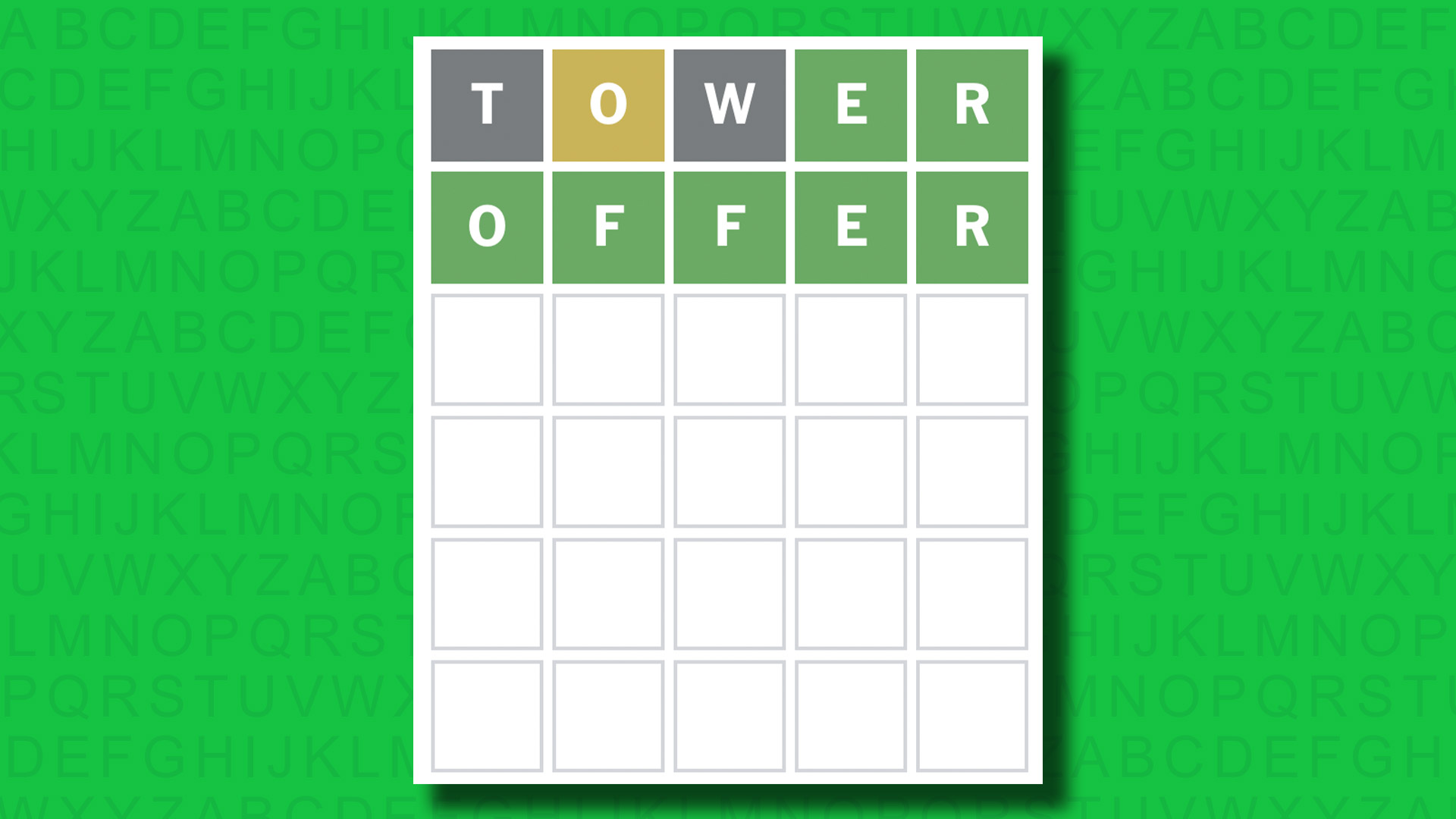 NYT Wordle answer for game 1468 on a green background