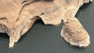  The Double Arch after it collapsed last week in the Glen Canyon National Recreation Area in southern Utah