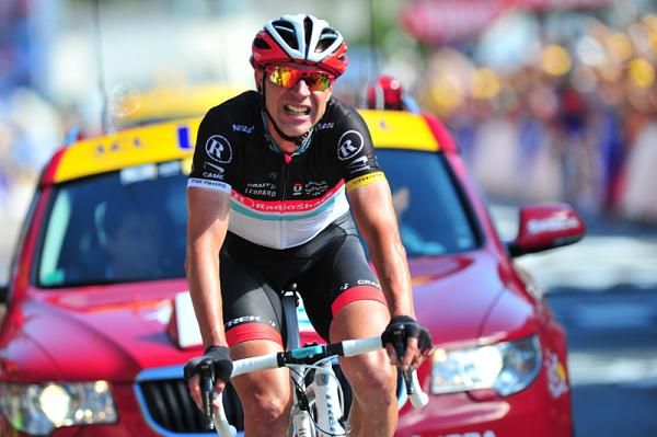Jens Voigt (RadioShack-Nissan) came third on the stage after being in the breakaway