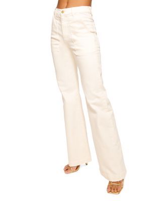 Clifford High Rise Wide Leg Jeans in White