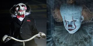 Jigsaw from Saw and Pennywise from IT