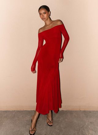 Maribel Maxikleid - Rot