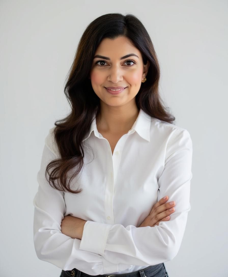 AI-generated headshots of Ariane Sherine using Aragon AI