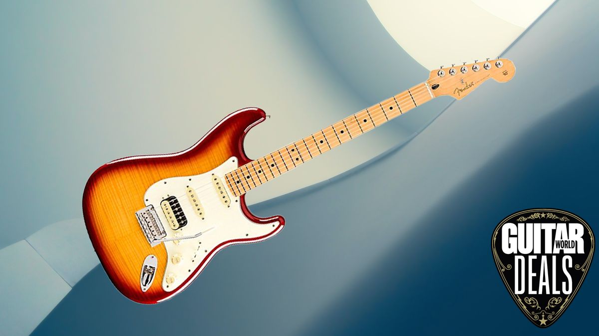 A Fender HSS Player Strat in Sienna Sunburst