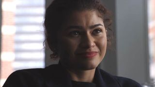 Zendaya grimacing in The Drama.