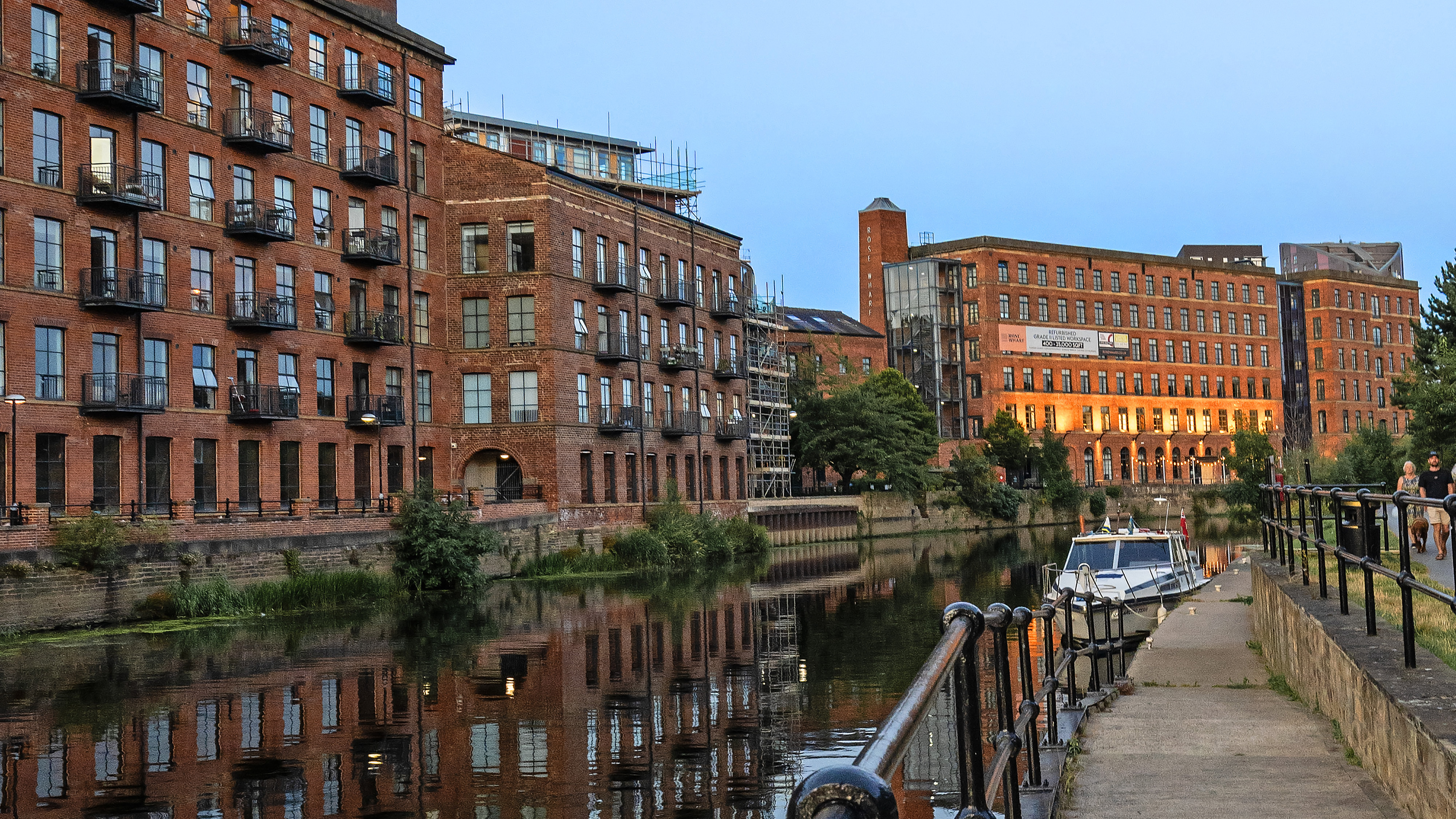 A sign of the times. The industry has gone, the factories turned into flats and the only vessel in sight was for leisure