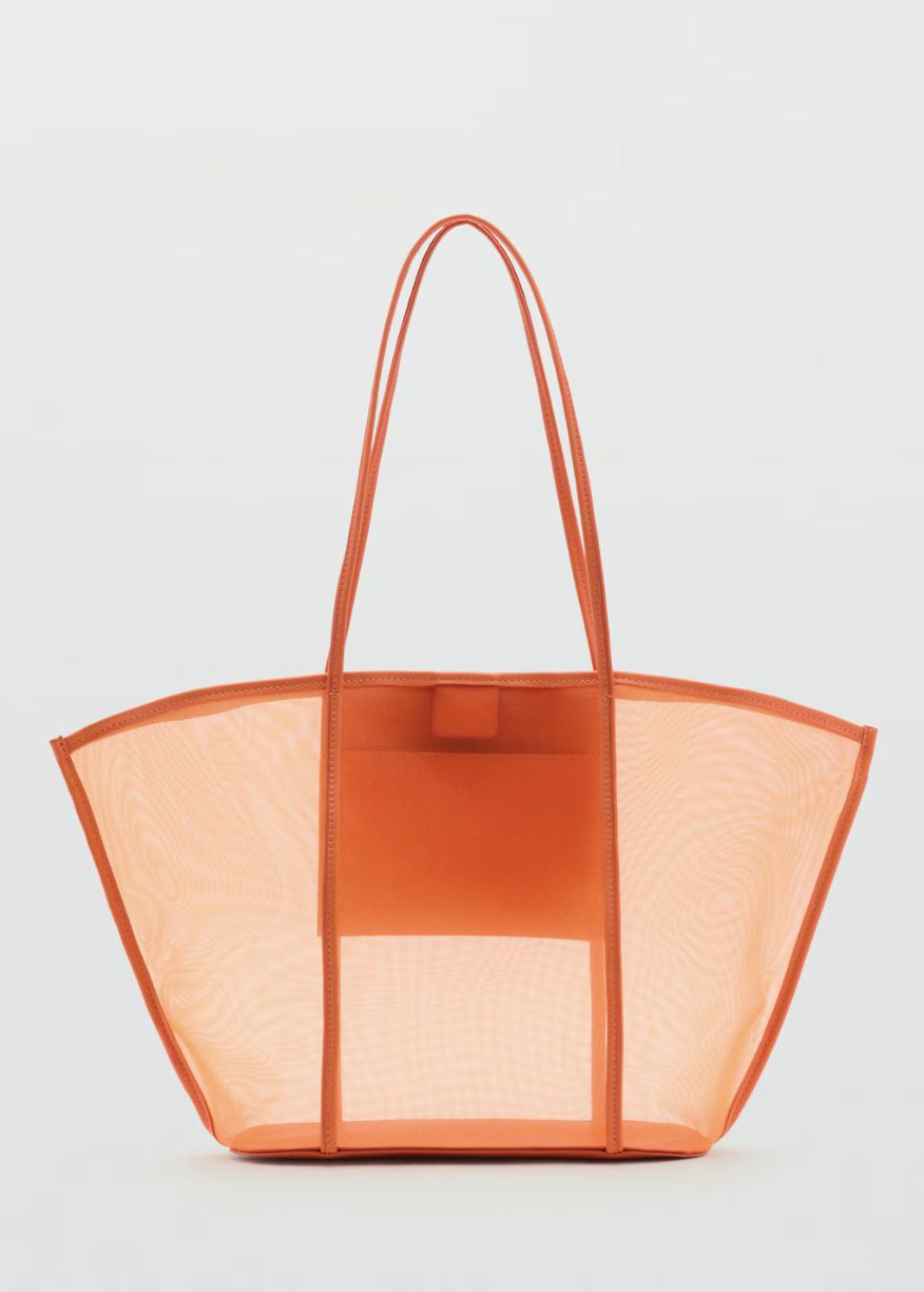MANGO, Semi-Transparent Shopper Bag