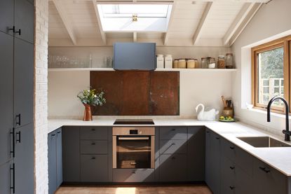 Small blue kitchen by Husk
