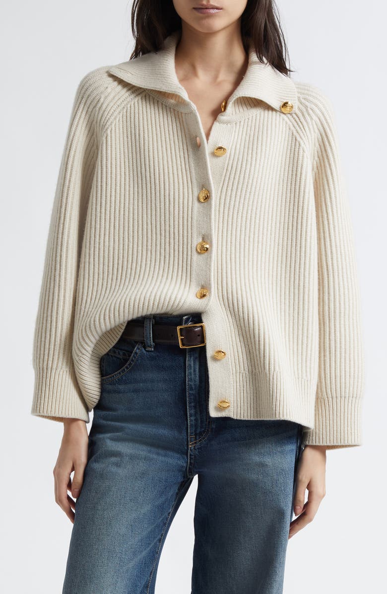 Deryl Fisherman Knit Cashmere Cardigan
