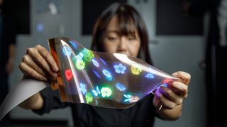 LG Display's new stretchable display.