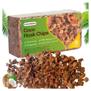 A pack of coco husk chips for mulch