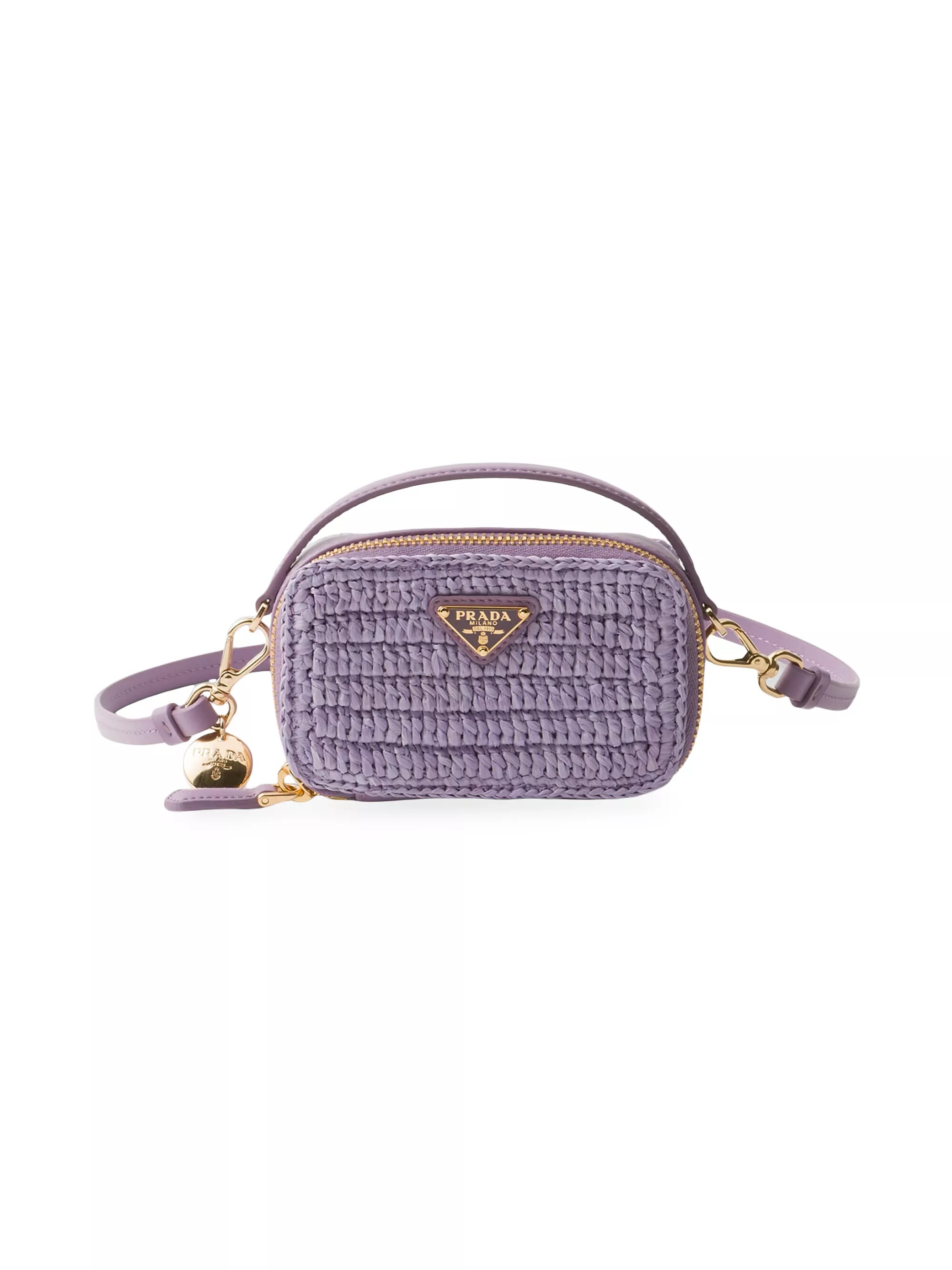 Crochet and Leather Mini Pouch