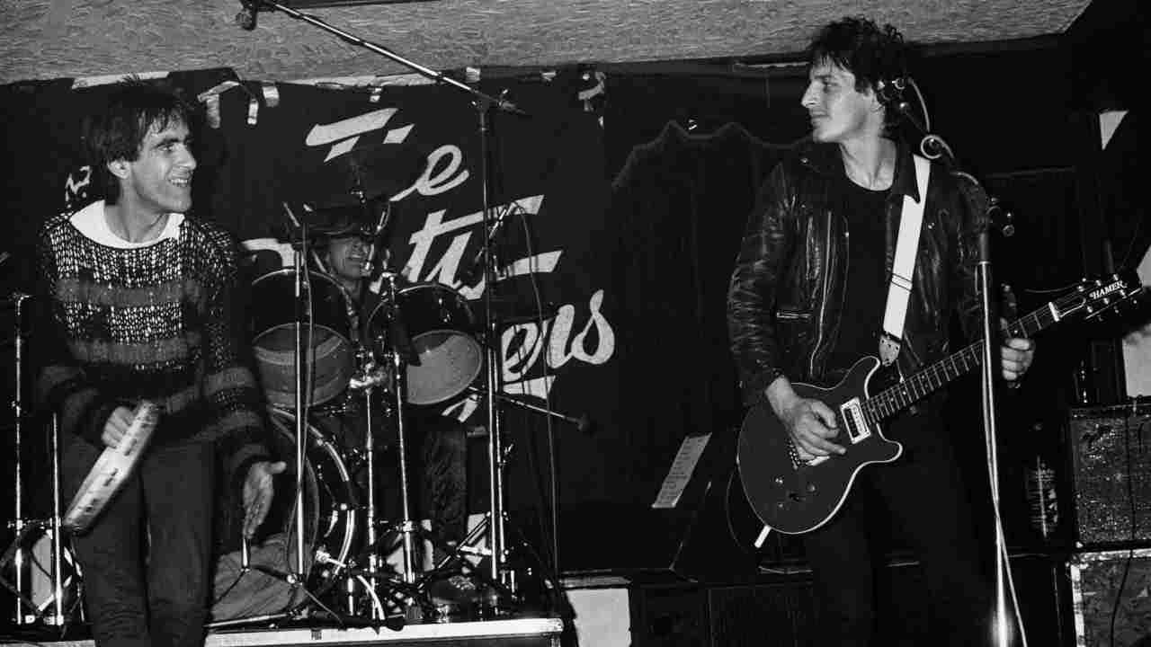 The Dirty Strangers performing onstage in 1982