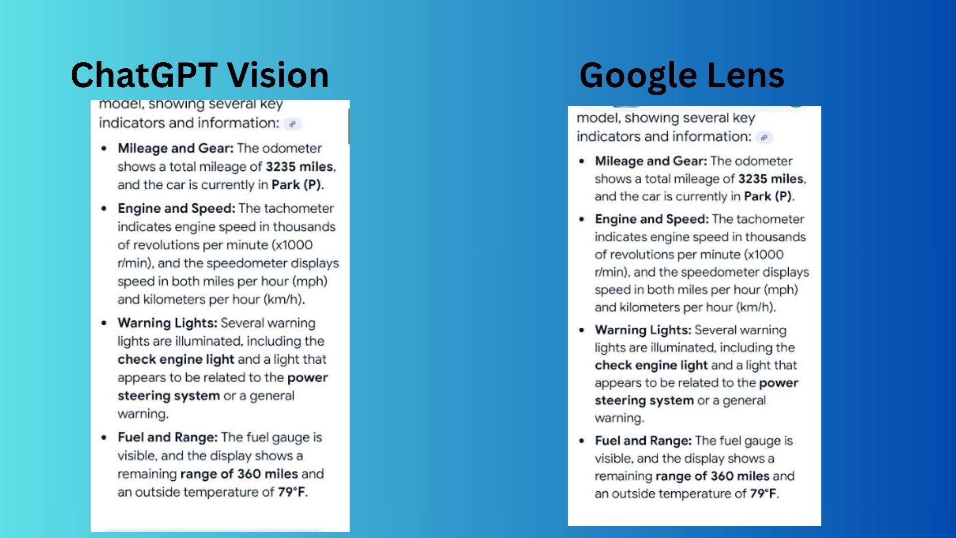 ChatGPT Vision vs Google Lens screenshot