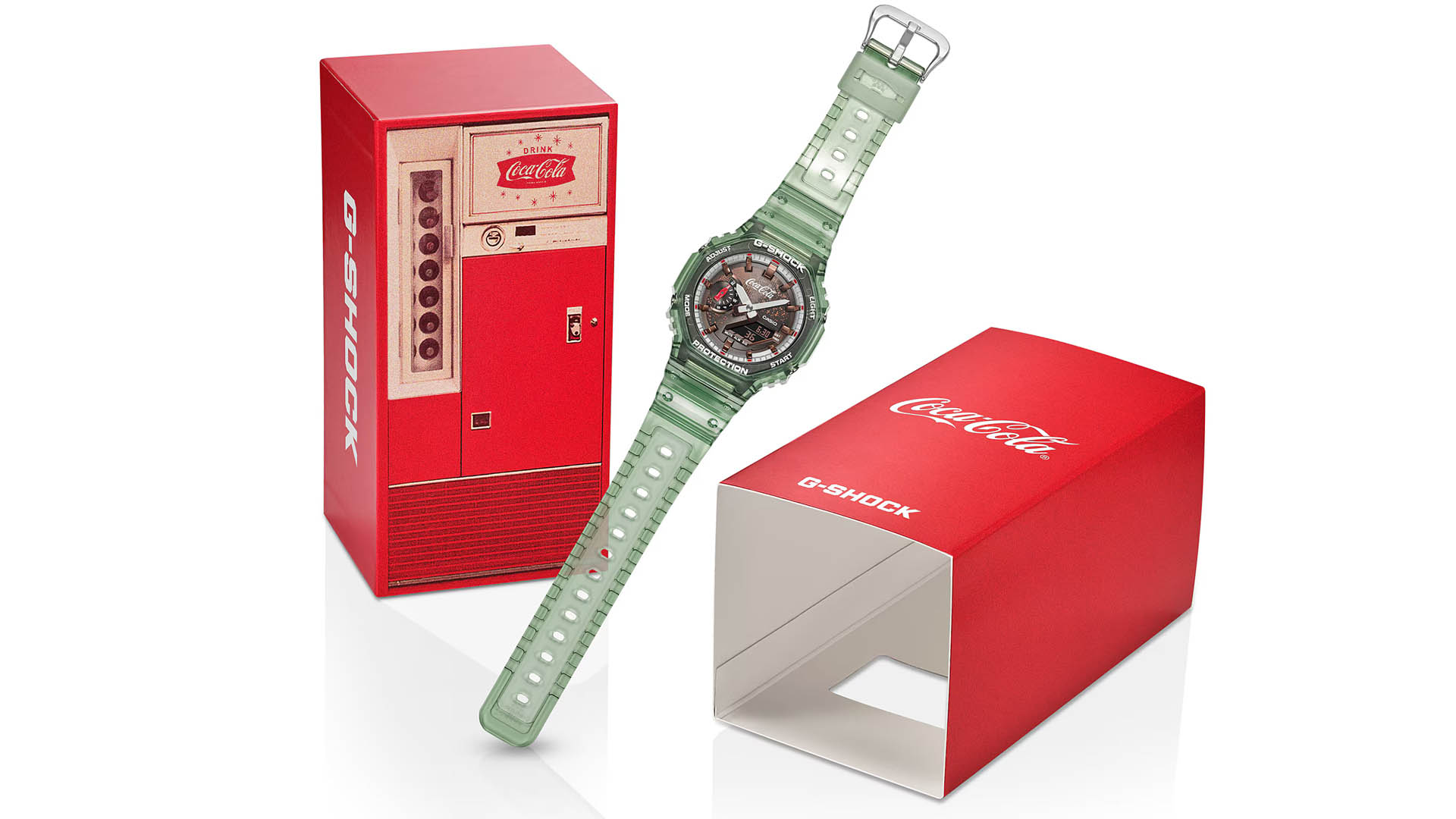 A render of the Casio x Coca-Cola watch.