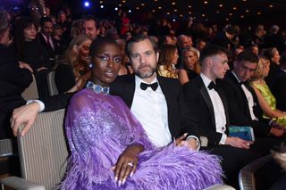 Jodie Turner-Smith and Joshua Jackson at an event