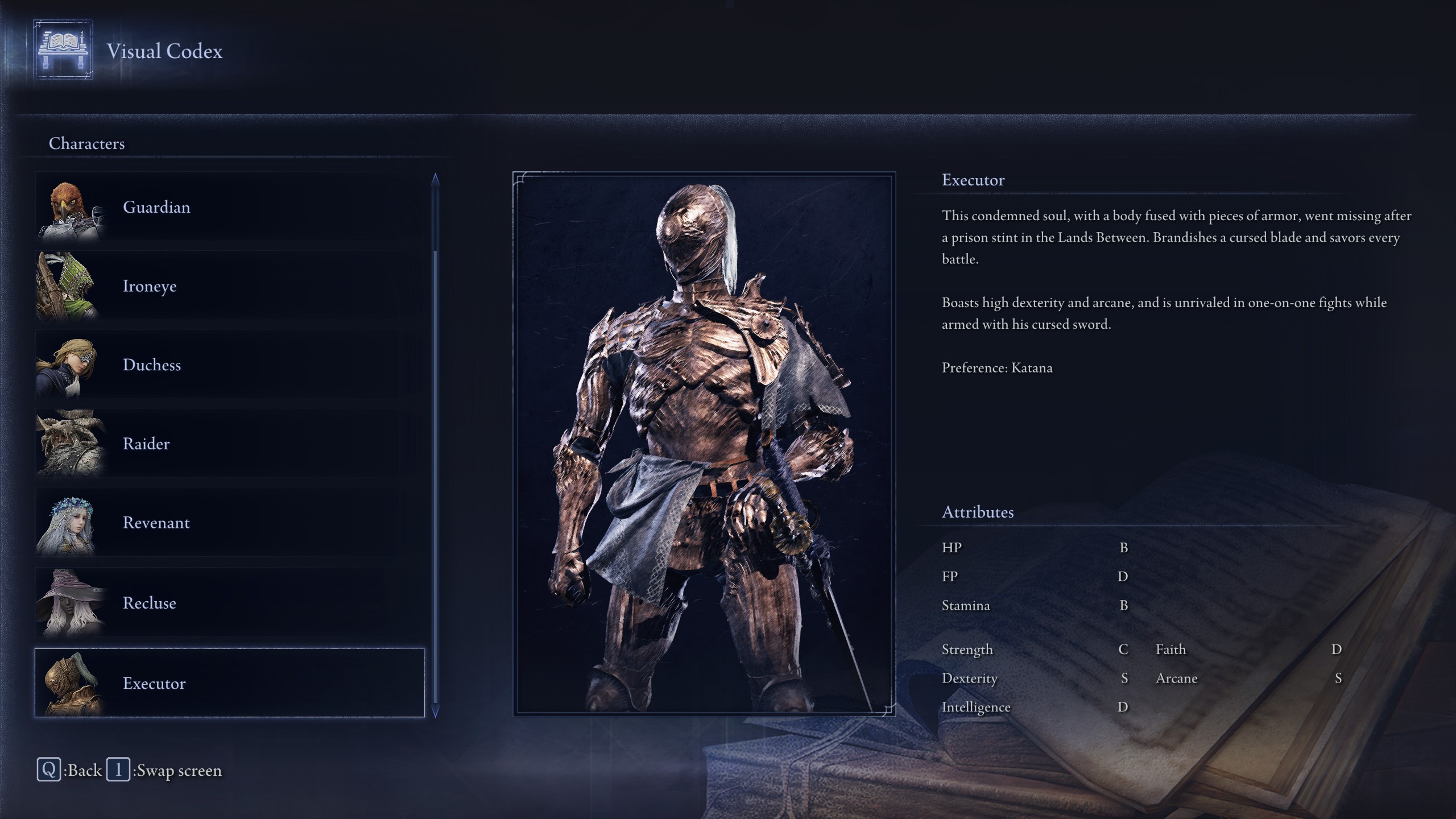 Elden Ring Nightreign Executor stats