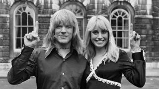 Larry Norman with his wife Pamela in London in the 1970s