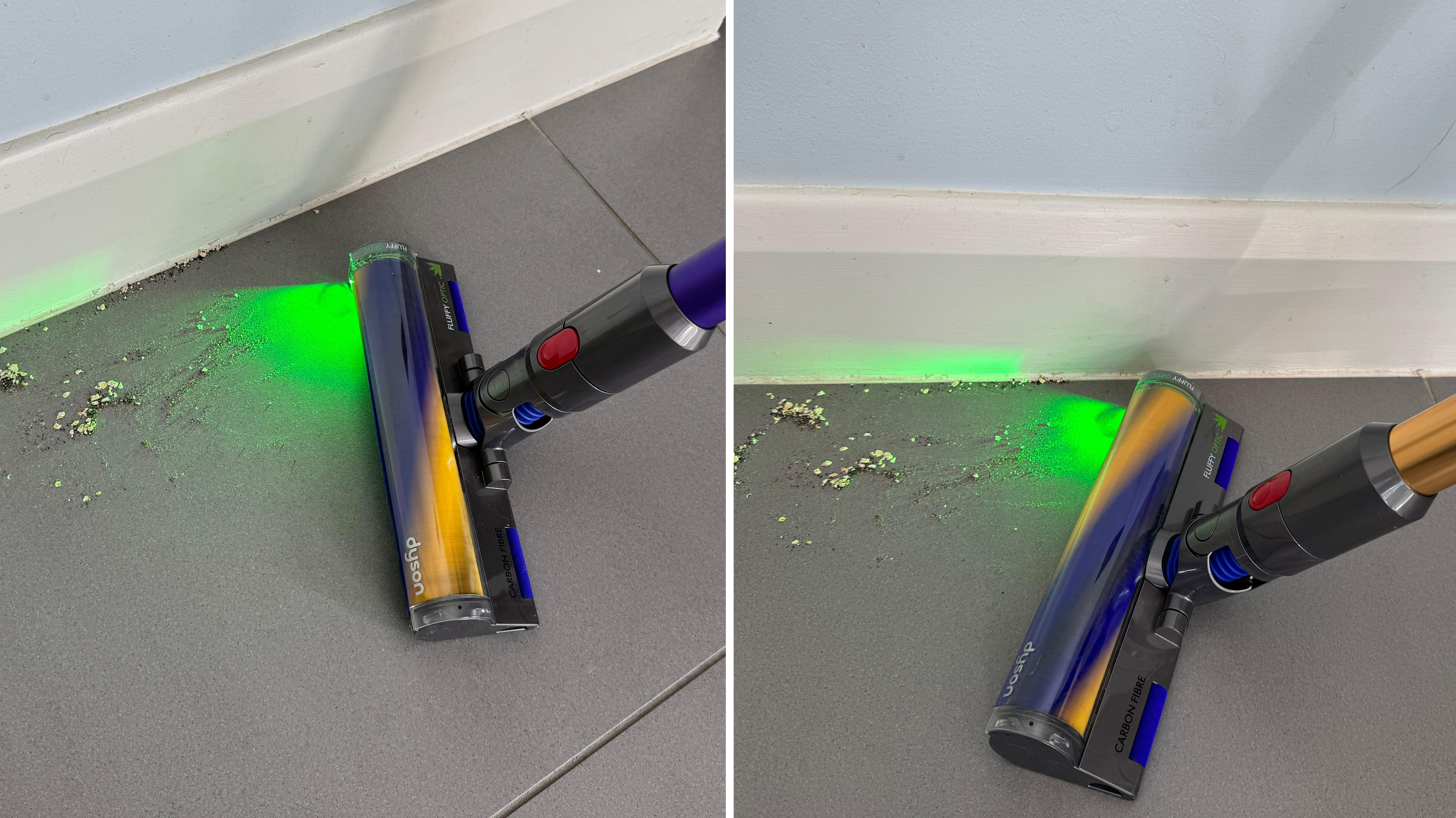 Laser Fluffy floorhead on Gen5detect (left) and V15 Detect (right)
