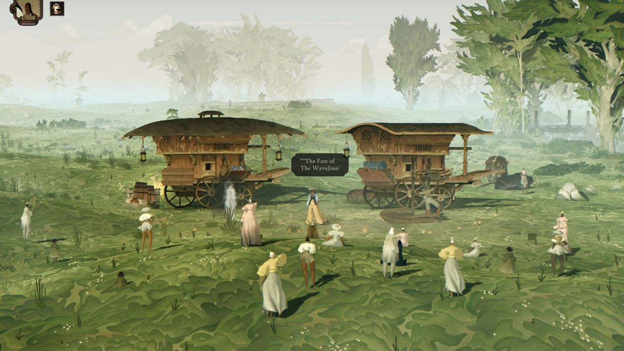 A caravan meeting