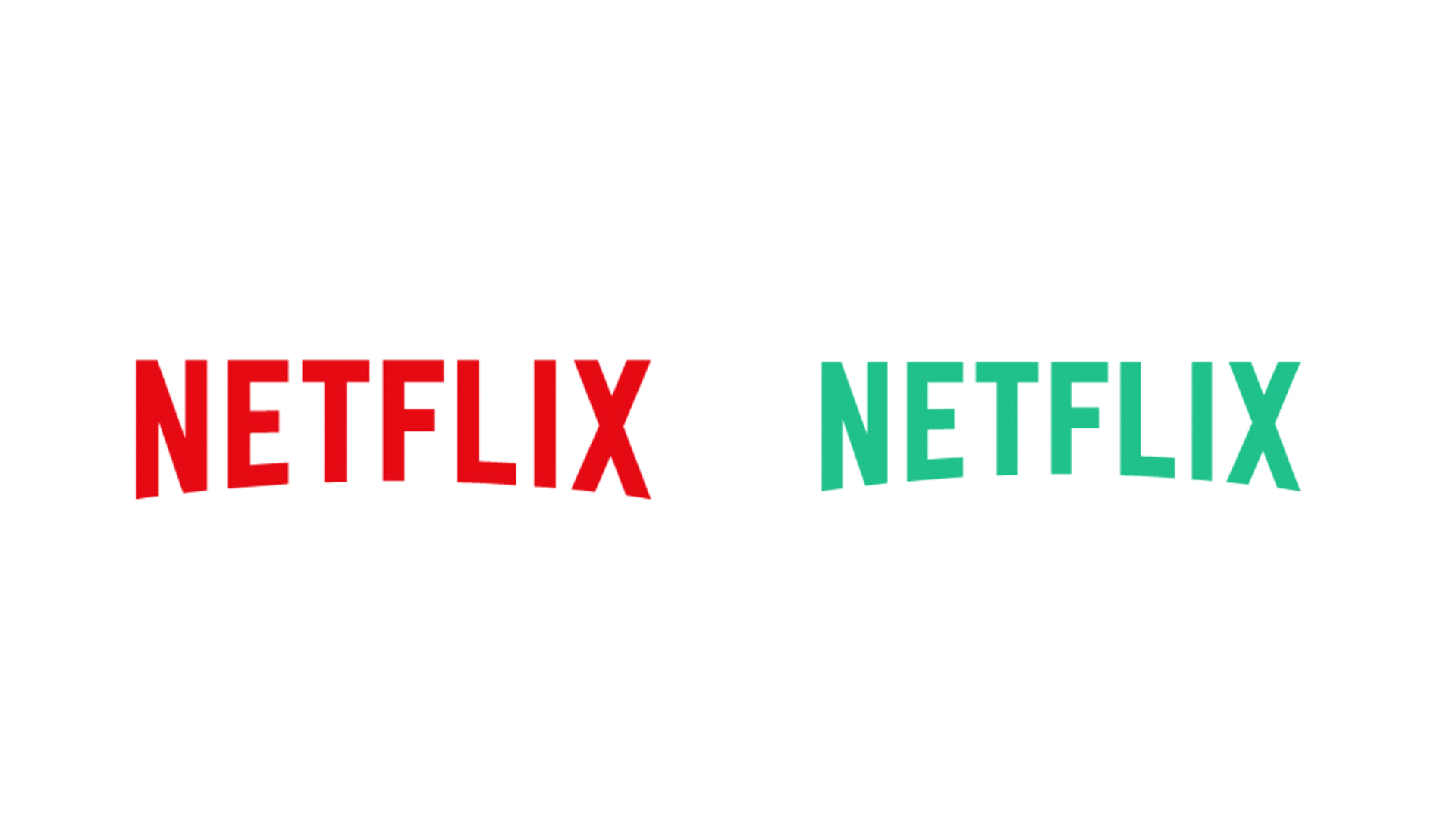 Netflix logo in red and green