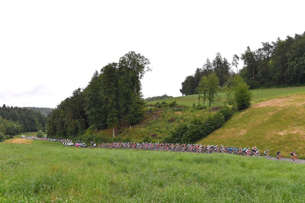 Scenery along the route of stage 3 at Tour de Suisse