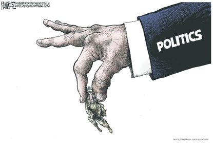 Political cartoon U.S. military