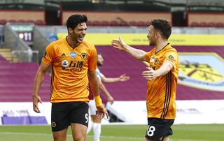 Jimenez (left) netted 27 times in all competitions last season (Jason Cairnduff/NMC Pool/ PA).