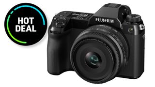 Fujifilm GFX100S II with Hot Deal sticker