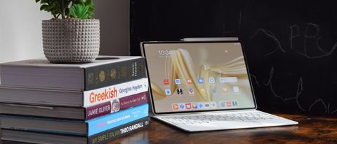 The Huawei MatePad Pro on a desk